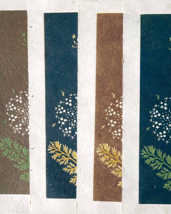 Carrot Sauvage Botanical Blockprint Queen Anne's lace