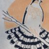 Epervier Brun Blockprint Sharp-Shinned Hawk Focus