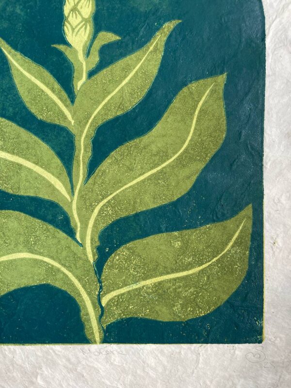 Botanical Blockprint Mullein Botanical Blockprint Mullein