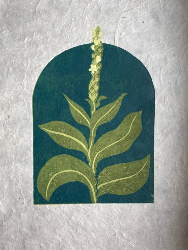 Botanical Blockprint Mullein Botanical Blockprint Mullein