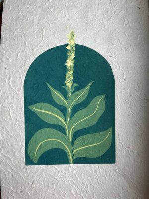 Botanical Blockprint Mullein
