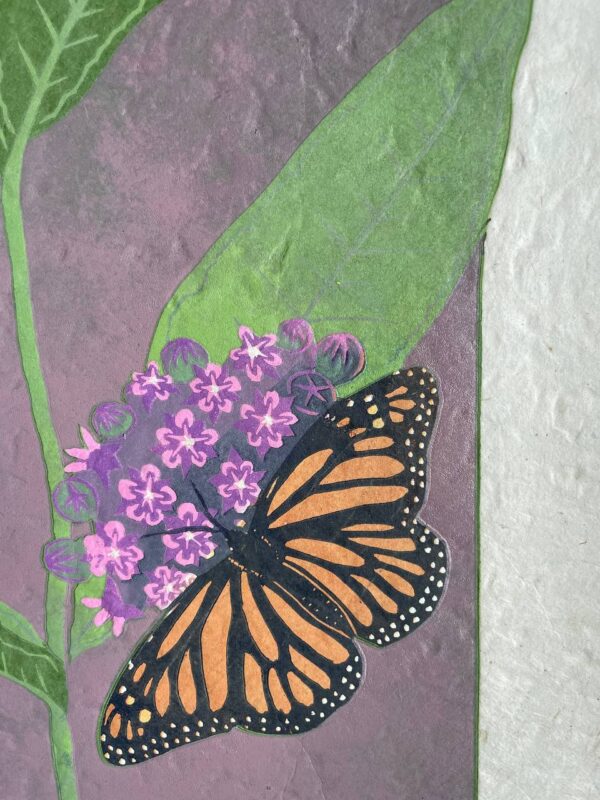 Botanical Blockprint Monarch Métamorphose Botanical Blockprint Monarch Métamorphose